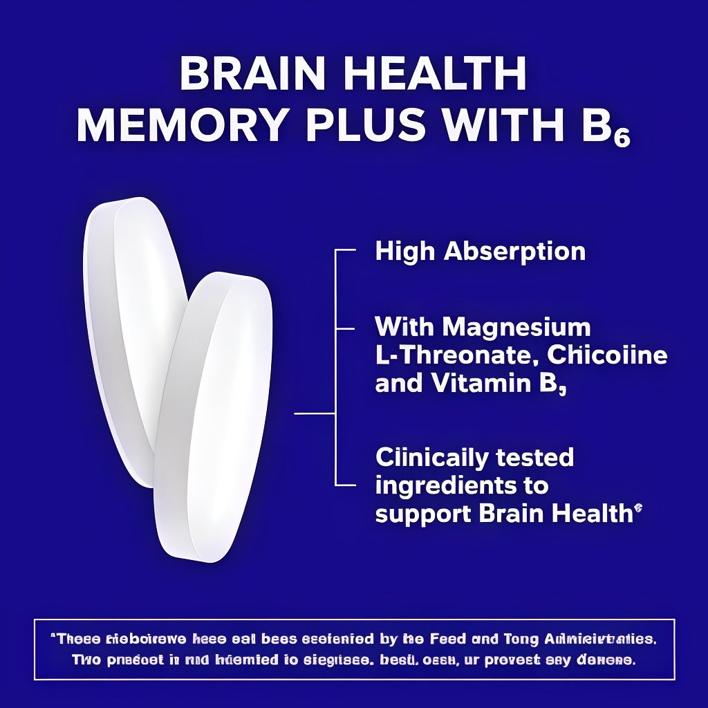 Brain Health Memory Plus + B6